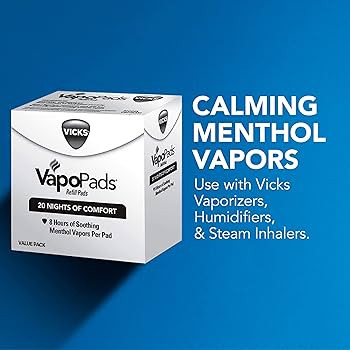 Vicks VapoPads, 20 Count – Soothing Menthol Vapor Pads for Vicks Humidifiers, Vaporizers, Water... | Amazon (US)
