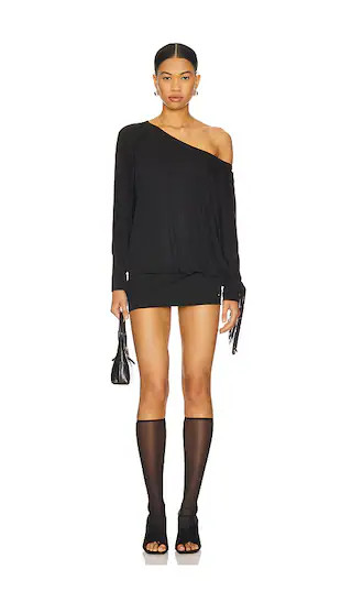 Charli Fringe Dress in Black | Revolve Clothing (Global)