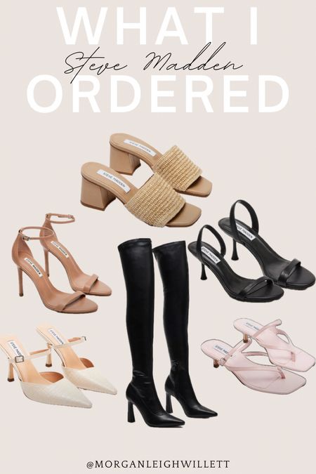 What I have ordered.. recent Steve Madden haul. Kitten heels = YES😍 (size a WHOLE size up in the tan raffia sandals.. they run very small! I wear an 8.5 and got a 9.5). The rest are true to size!

#LTKshoecrush #LTKfindsunder100 #LTKtravel
