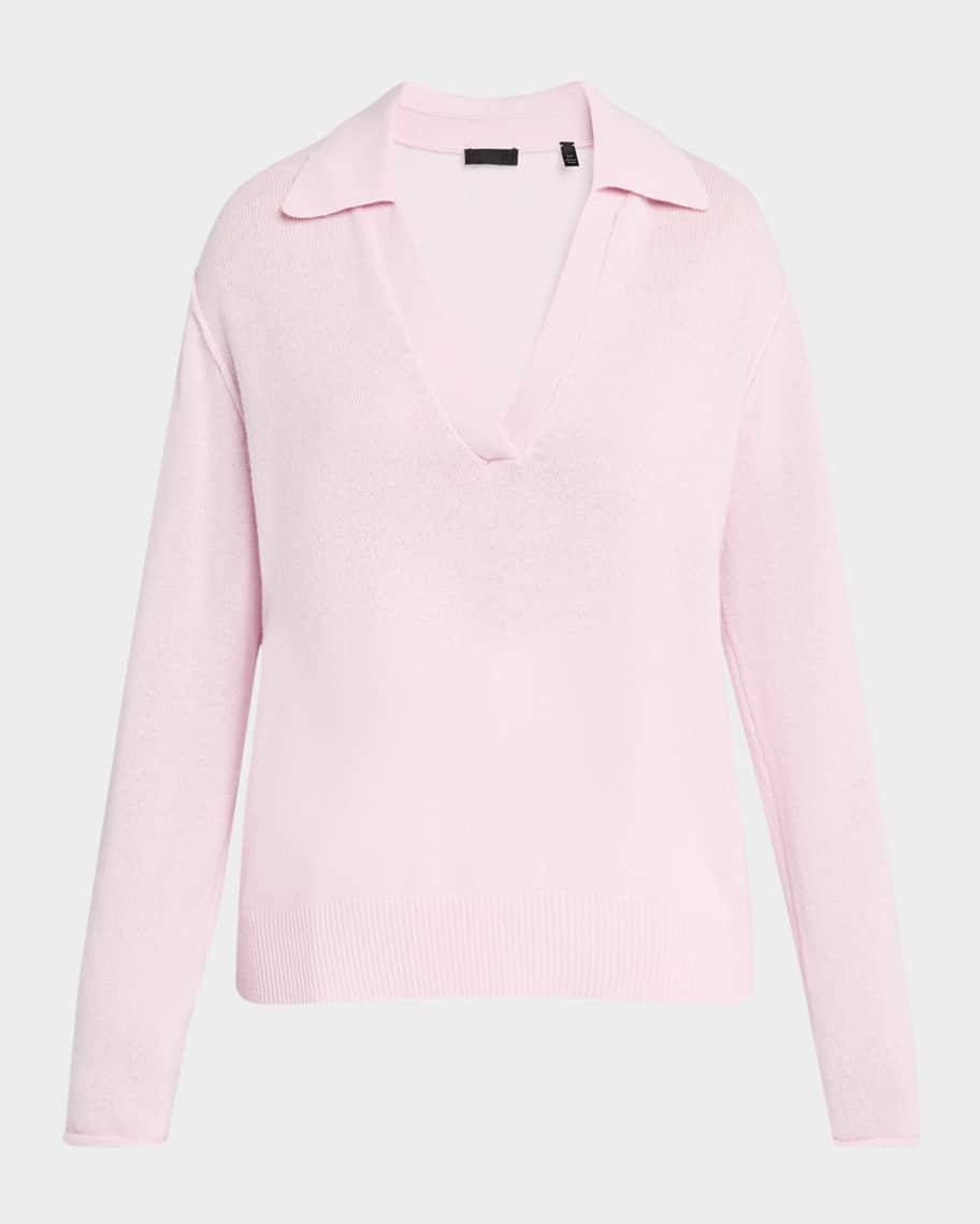 ATM Anthony Thomas Melillo Cashmere Oversized Polo Sweater | Neiman Marcus