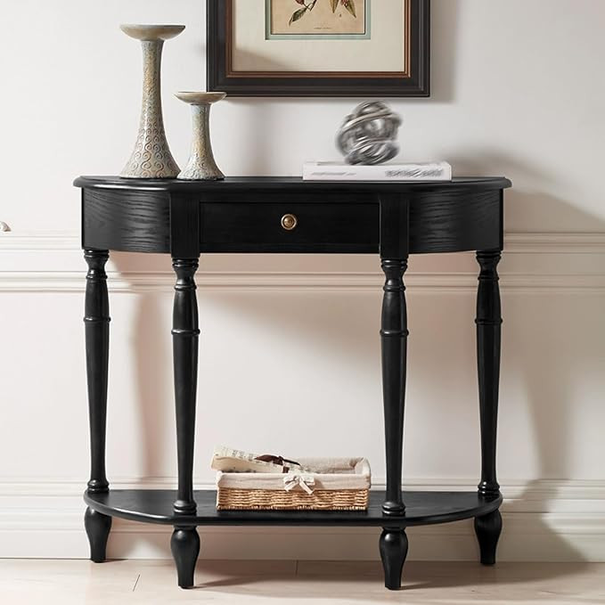 Console Table, Entryway Table with Drawers, Wood Sofa Table, Behind Couch Table, Contemporary Acc... | Amazon (US)