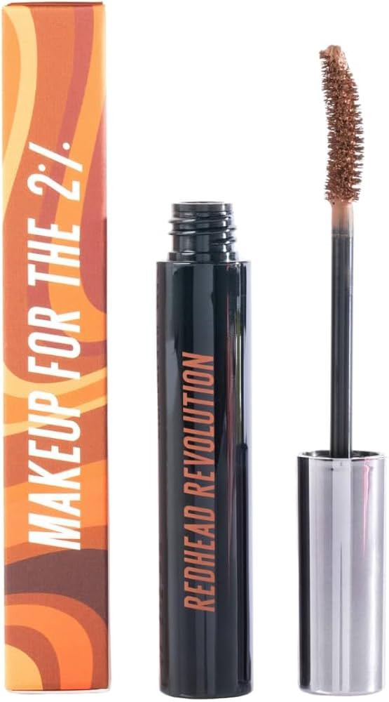 Redhead Revolution's Vegan Gingerlash Redhead Mascara | Light Brown Mascara for Redheads & Blonde... | Amazon (US)