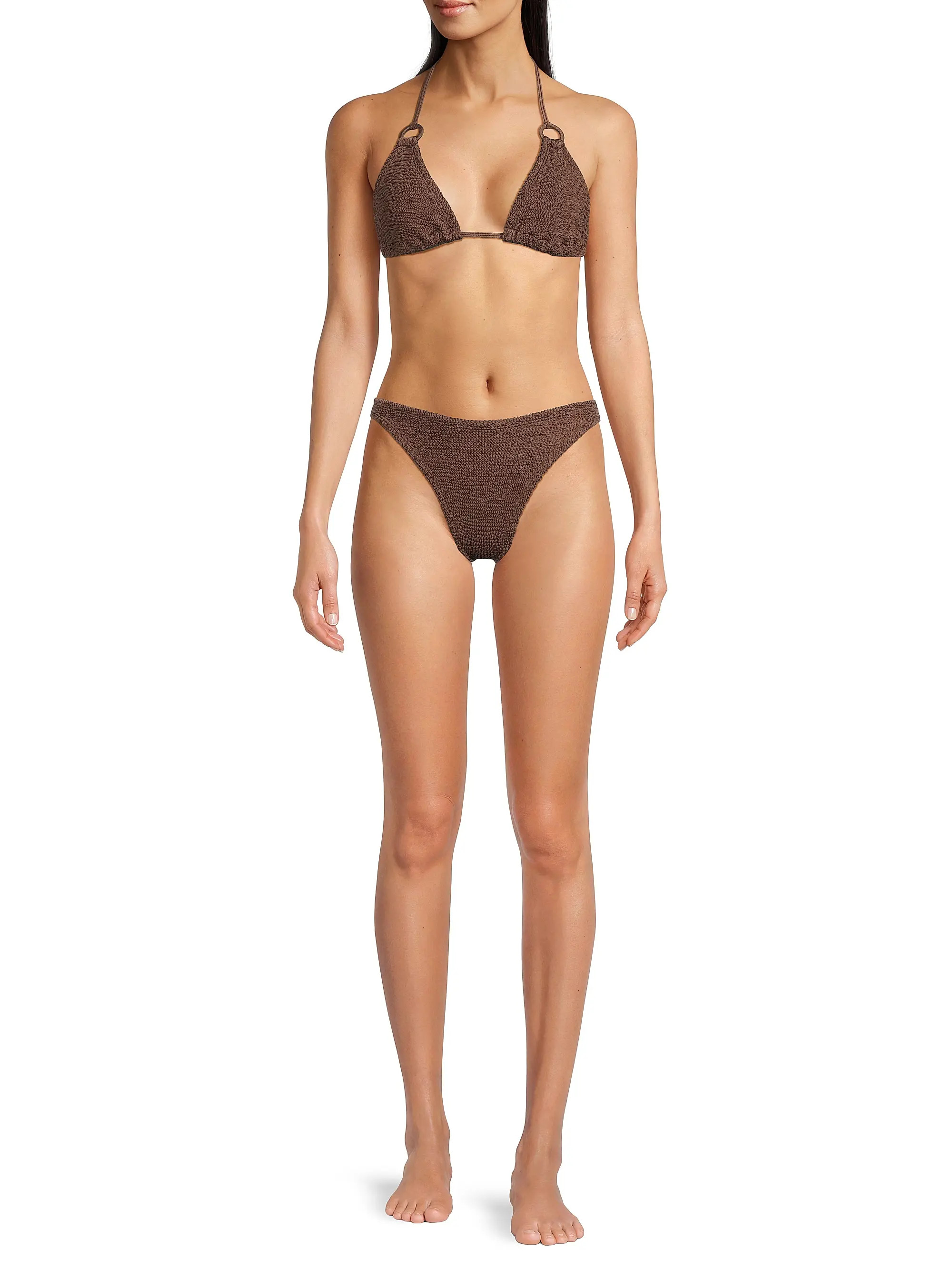 Eva Textured O-Ring Bikini | Saks Fifth Avenue