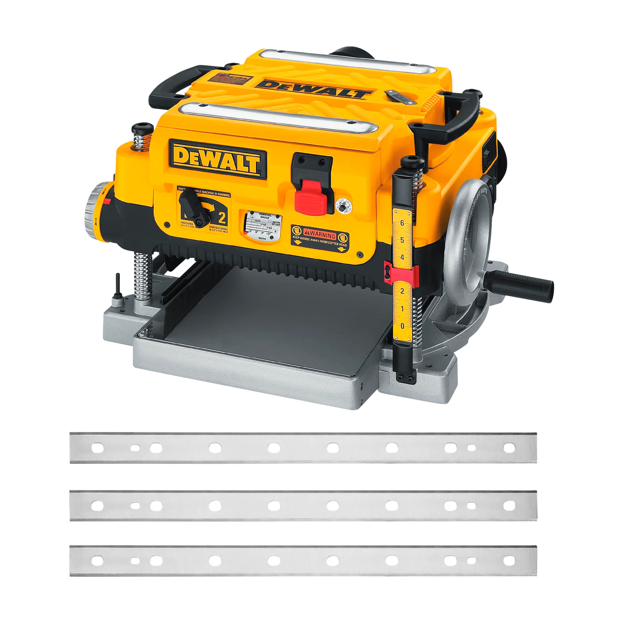 DEWALT 13-in 15-Amp Planer & 3-Pack Reversible Replacement Planer Knives one_size | Lowe's
