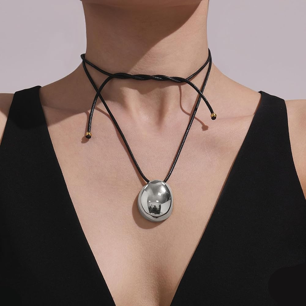 Frodete Statement Necklace for Women Chunky Gold Necklaces Long Pendant Necklace Boho Necklaces G... | Amazon (US)