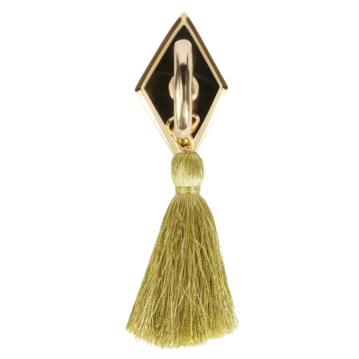 Tassel Knob - Chartreuse | Unique & Contemporary Brass Hardware | Scout Design Studio