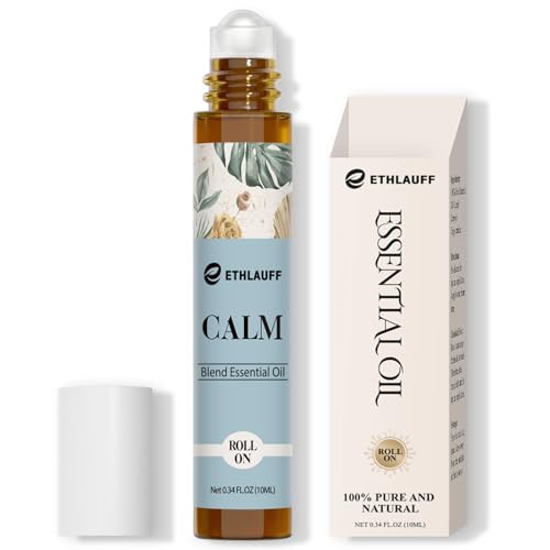 Calm Essential Oil Roll On, Aromatherapy Roll On Oil Blends for Stress Relief, Massage, Self Care Relaxation Gift, Perfect Stocking Stuffers | Amazon (US)