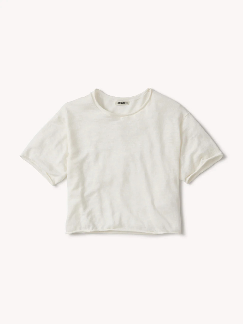 Natural Lighthouse Linen Roll Neck Tee - Buck Mason- Modern American Classics | Buck Mason