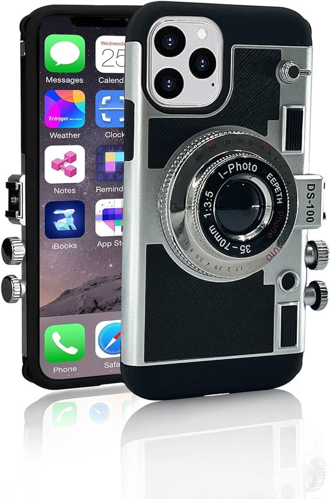 Mscomft Emily in Paris iPhone 13 Vintage Camera Case, 3D Design, Shock-Absorbent, with Anti-Lost ... | Amazon (US)