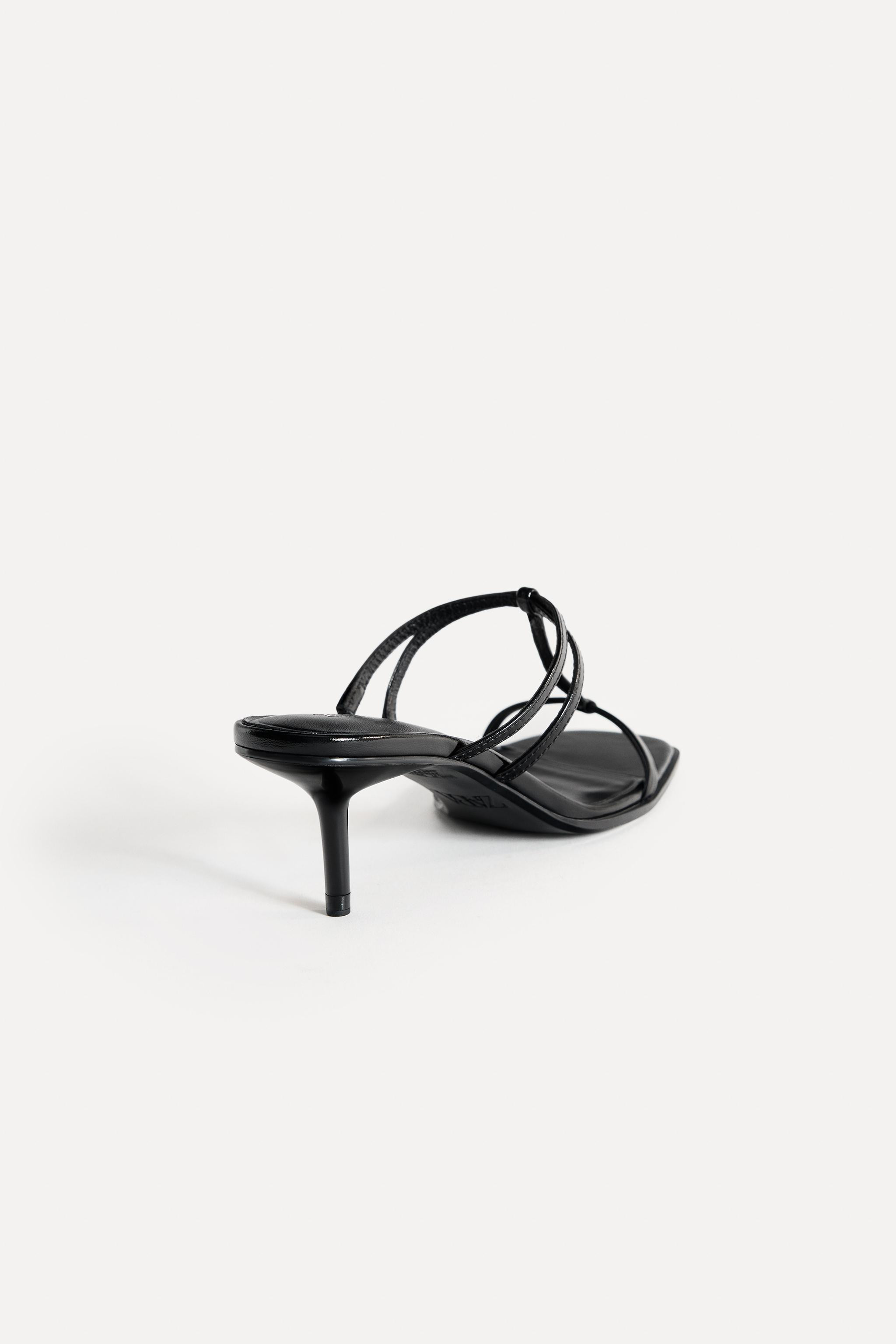 LEATHER STRAPPY SANDALS 50TH ANNIVERSARY | Zara UK