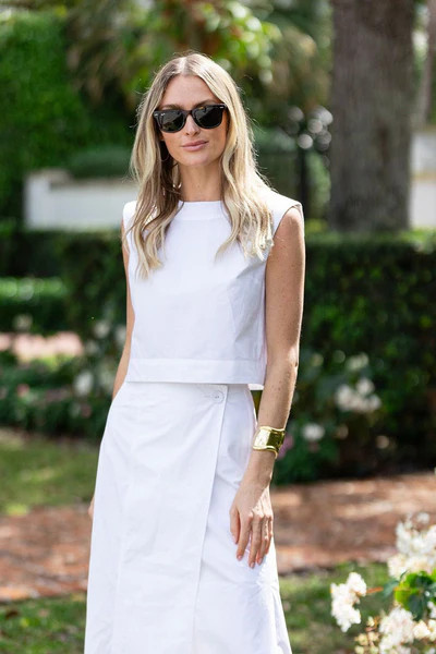Slim Shell Top Poplin - Blanc | Julia Amory