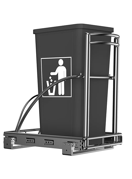 ANASTA Pull Out Trash Can Under Cabinet, Under Sink Trash Can Slide Out Garbage Can for Kitchen C... | Amazon (US)
