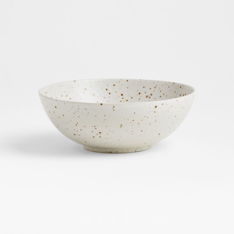 Craft 8" Speckled White Cereal Bowl + Reviews | Crate & Barrel | Crate & Barrel