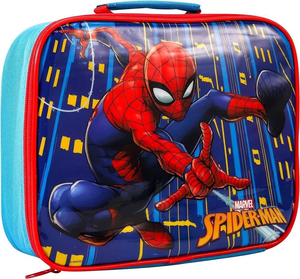 Zawadi Global Spiderman Rectangular Insulated Lunch Box Bag for Boys and Girls, Perfect Size for ... | Amazon (UK)