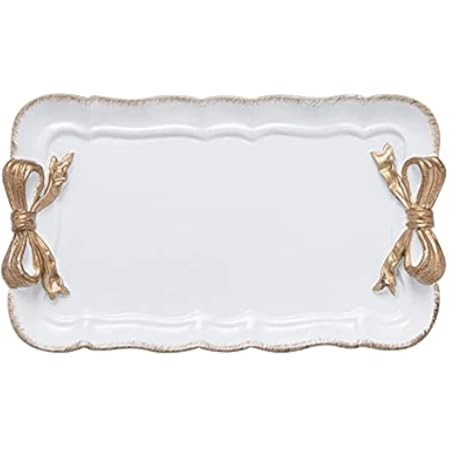 Vintage Decorative Tray Towel Tray Storage Tray Dish Plate Fruit Trays Rings Chain Bracelets Earring | Amazon (US)
