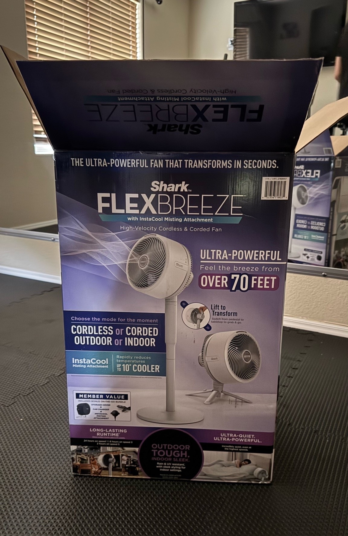 Shark Flexbreeze 
New fan for the home gym with a misting attachment

#LTKActive #LTKmorningroutine #LTKfitnessgoals