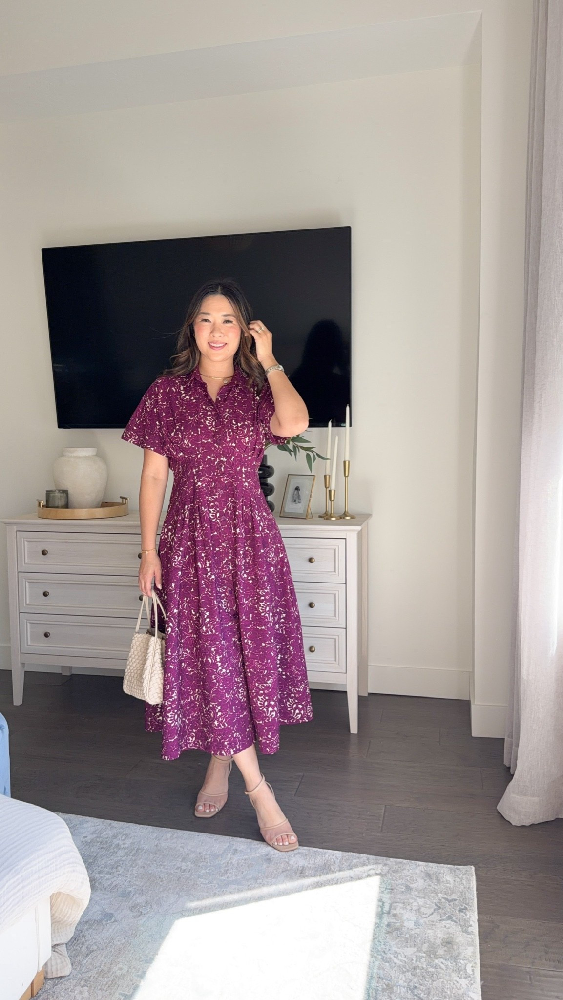 Walmart dress that covers your arms and snatches your waist! Dress: Small