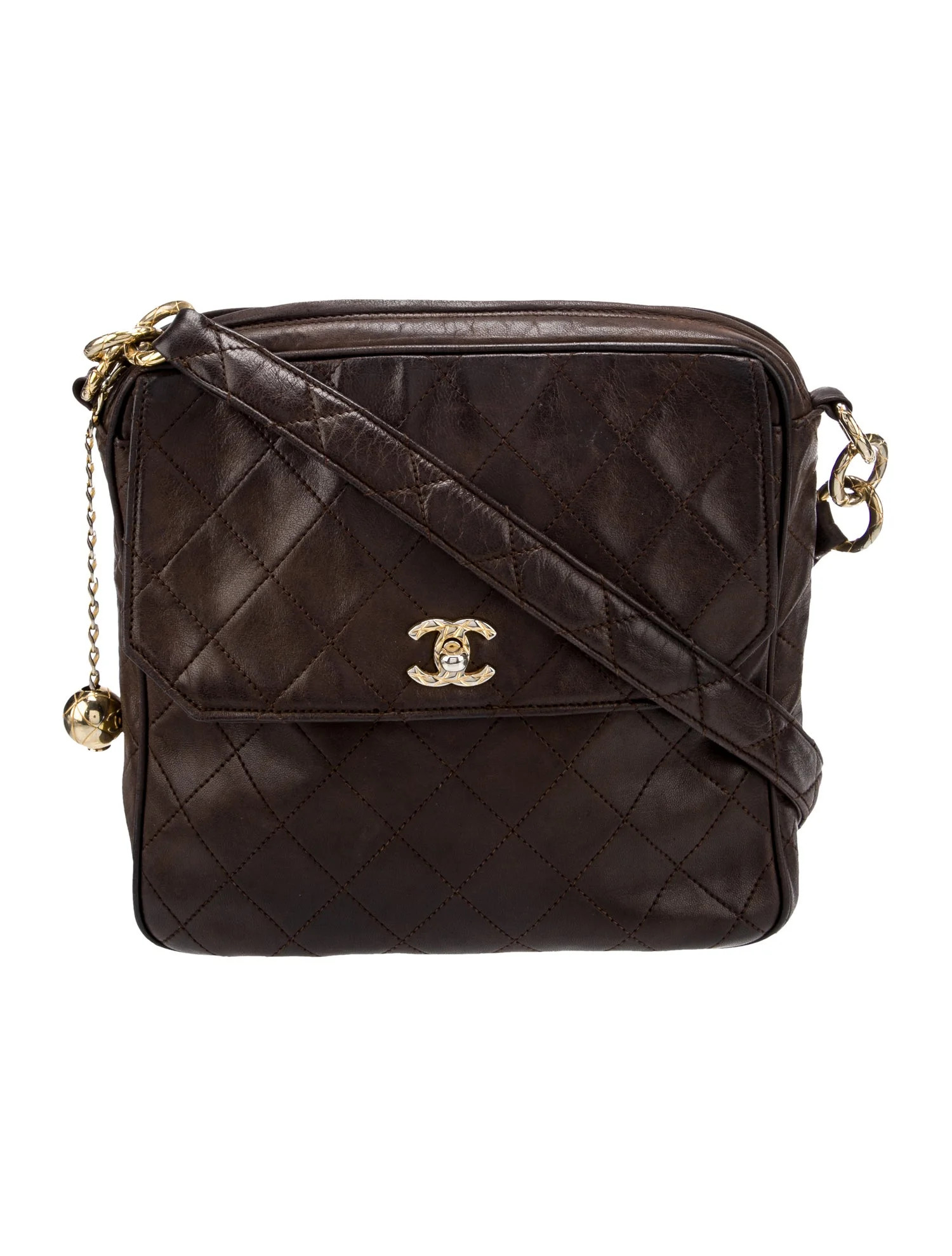 Quilted CC Messenger Bag | The RealReal