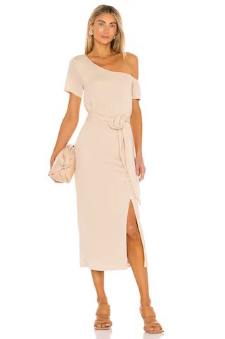 Lovers and Friends Eden Midi Dress in Natural Tan from Revolve.com | Revolve Clothing (Global)