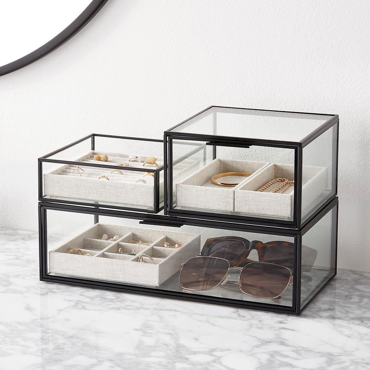 Marie Kondo Serenity Glass Countertop Deluxe Jewelry Starter Kit | The Container Store