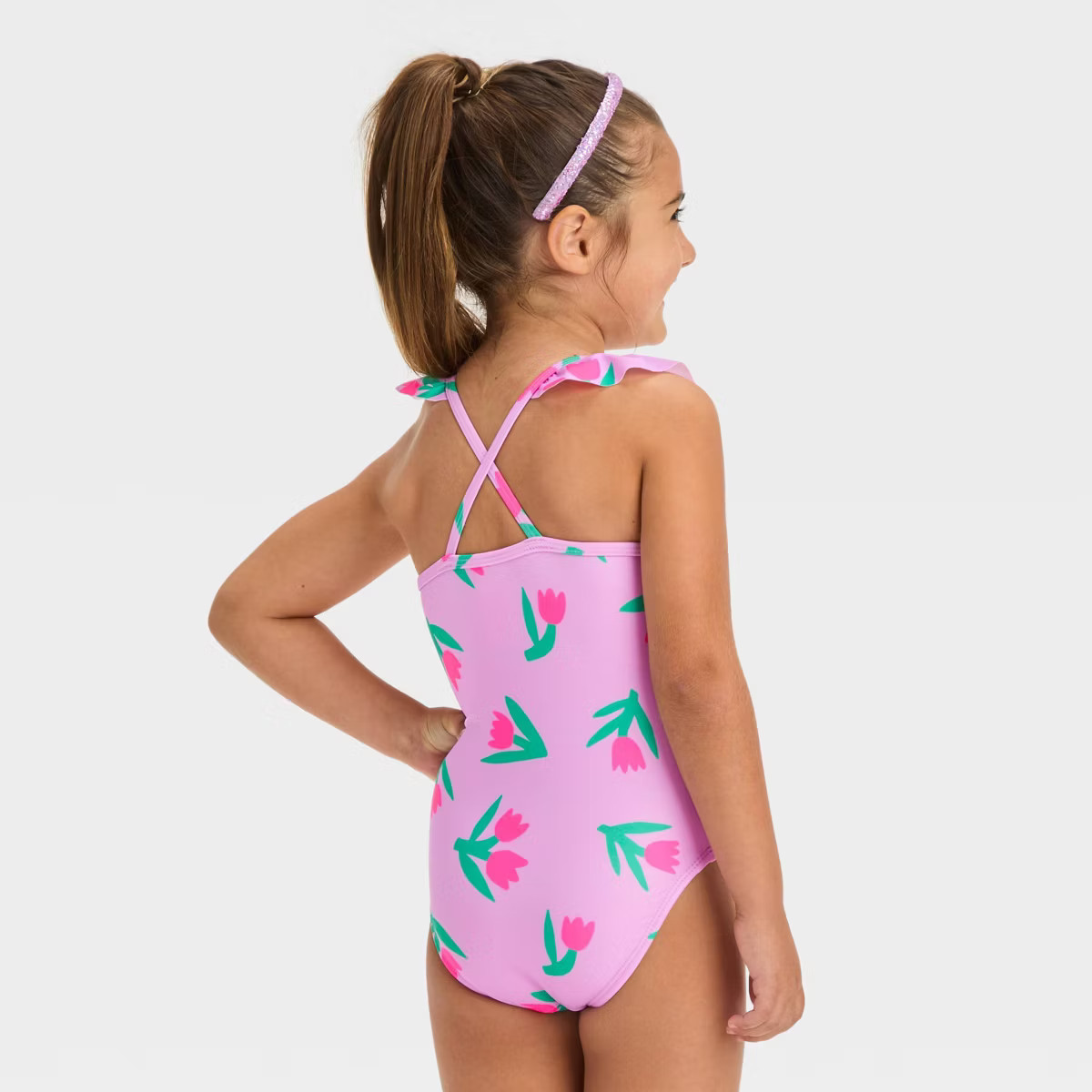 Toddler Girls' Ruffle One Piece Swimsuit - Cat & Jack™ | Target
