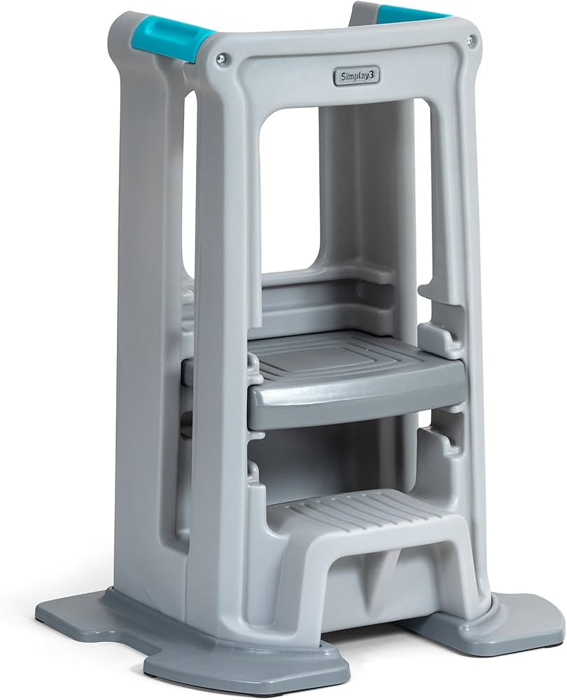 Simplay3 Toddler Tower Montessori Standing Kitchen Step Stool with Sturdy Stabilizing Base and Ad... | Amazon (US)