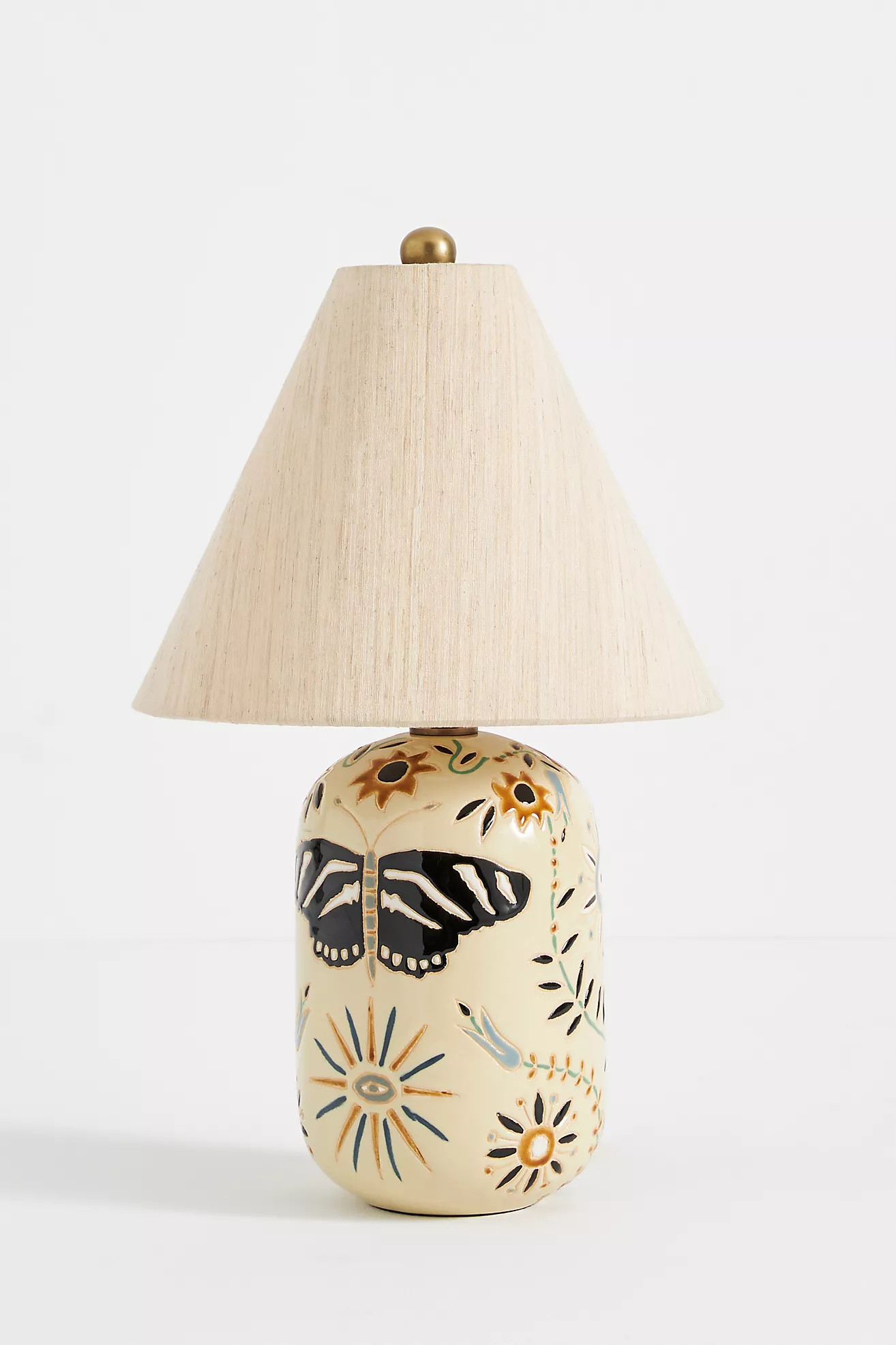 Kaia Wax Resist Ceramic Table Lamp | Anthropologie (US)