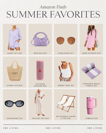AMAZON \ summer favorites!💁🏻‍♀️

Set
Pool
Beach
Vacation
Sunglasses
Bag 

#LTKFindsUnder50 #LTKItBag #LTKSeasonal