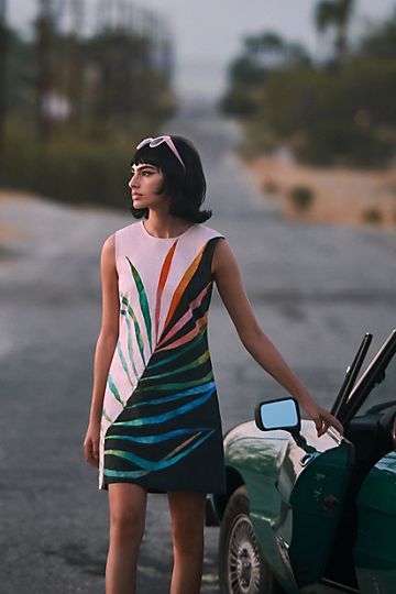 Palm Frond Shift Dress | Anthropologie (US)
