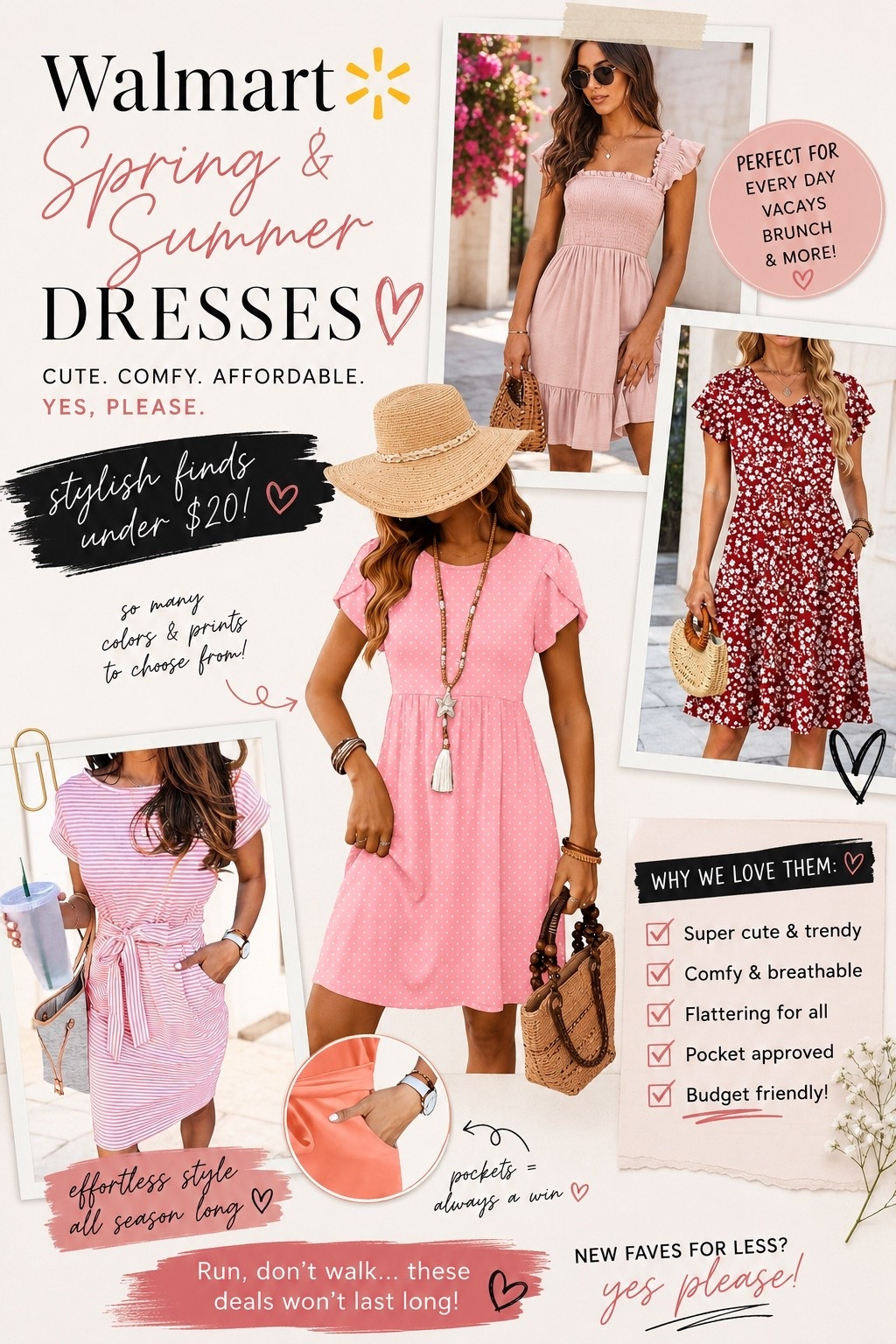 Walmart spring & summer dresses are really doing what needs to be done this year 🌸☀️

Cute, comfy, affordable, AND most of them have pockets? Yeah… add to cart immediately 🤭

Perfect for errands, brunch, church, vacations, or just wanting to look put together without trying too hard 💕

#WalmartFashion #SummerDresses #AffordableFashion #LTKStyle

#LTKMothersDay #LTKSeasonal #LTKootd