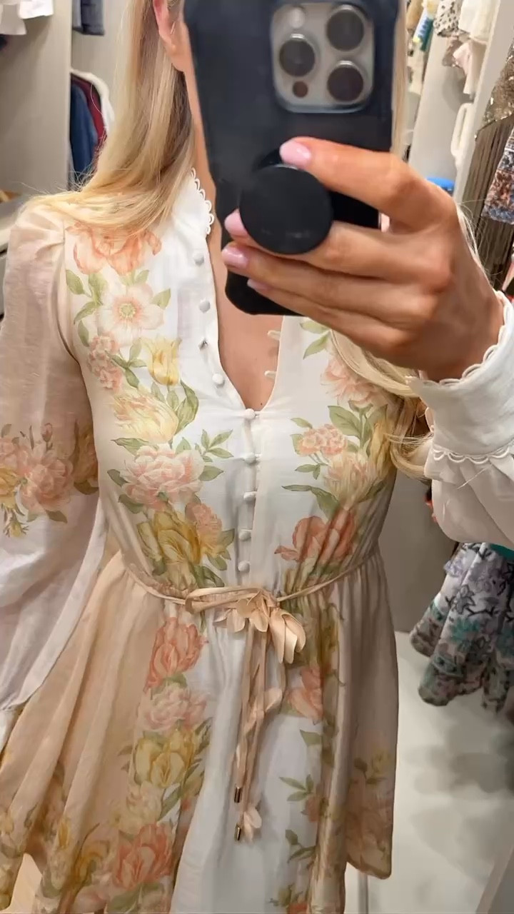 So cute - looks like Zimmermann!
RUNS SMALL across chest (wearing my usual XS but need small)
Easter Dress

#LTKSeasonal