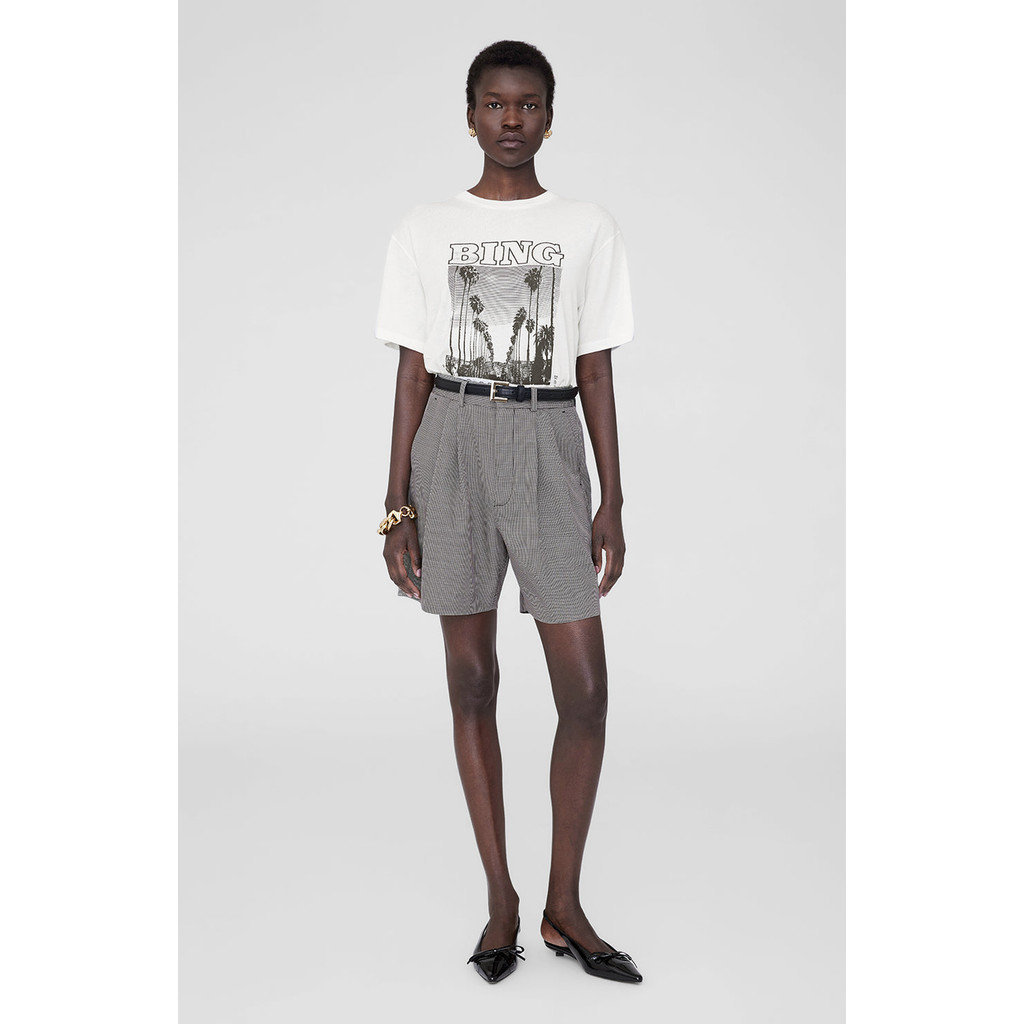 ANINE BING Louis Tee Bing Tour in Ivory at Nordstrom, Size Small | Nordstrom