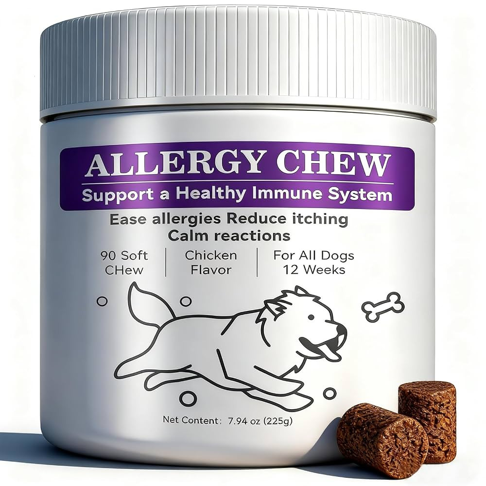 Dog Allergy Chews for Skin Itching and Paw Licking, Dog is Human Multivitamin Itch Relief for Sea... | Amazon (US)