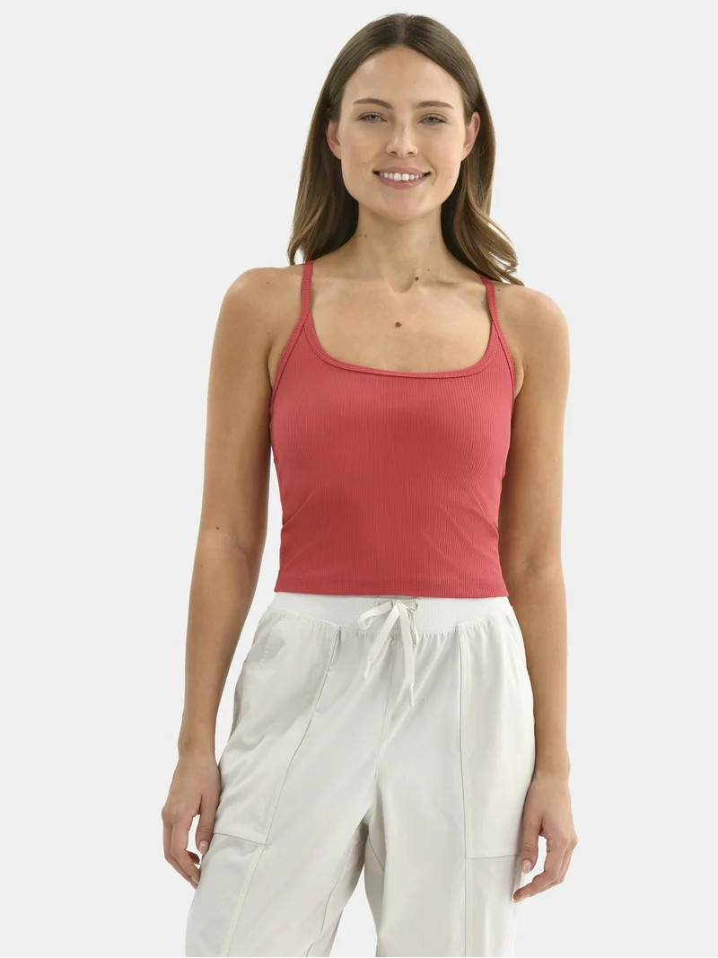Avia Women's Ribbed SoftSculpt Tank Top with UPF 50, Sizes XS-XXXL | Walmart (US)
