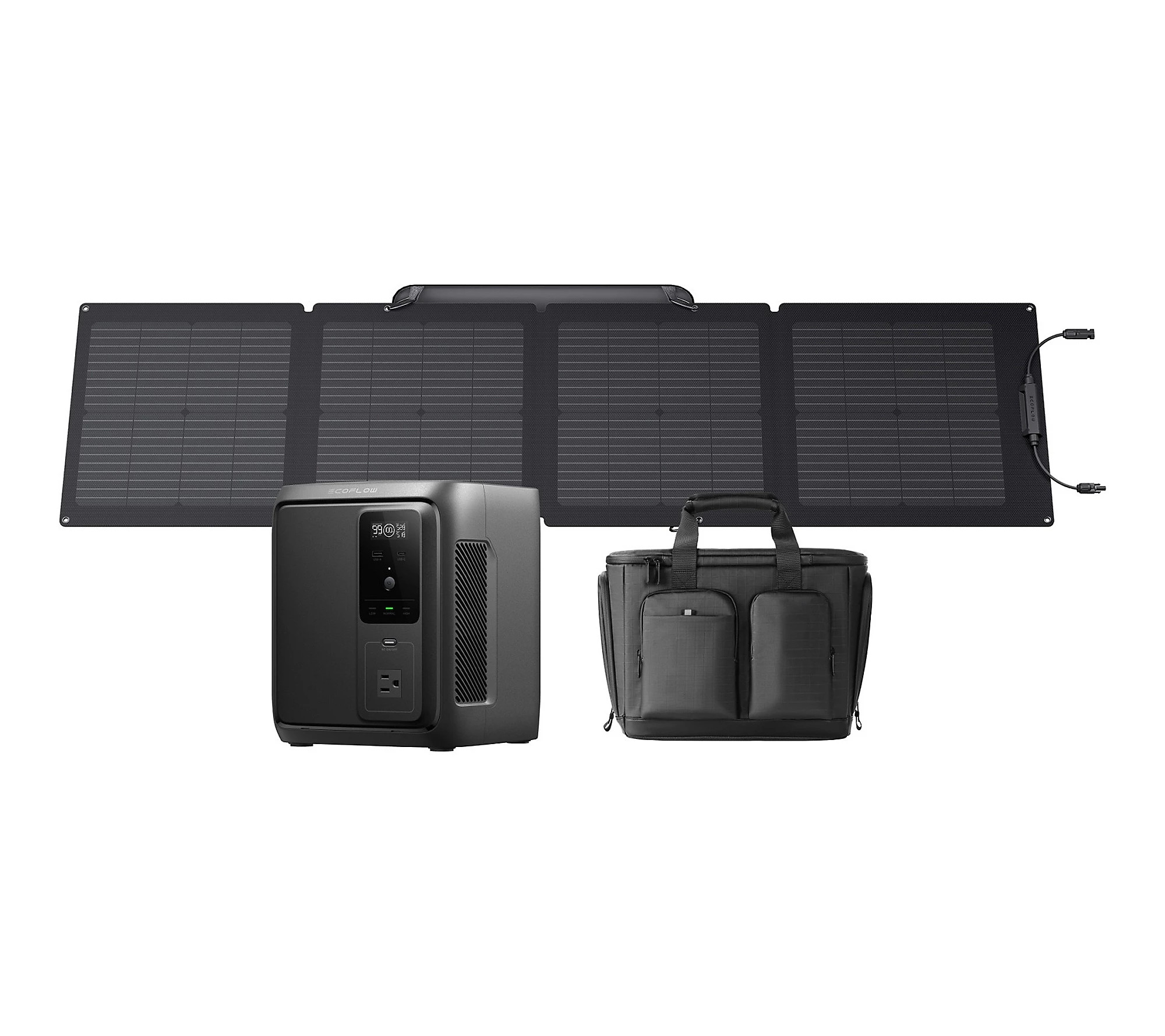 EcoFlow Delta 3 Air with carry bag and 110W solar panel