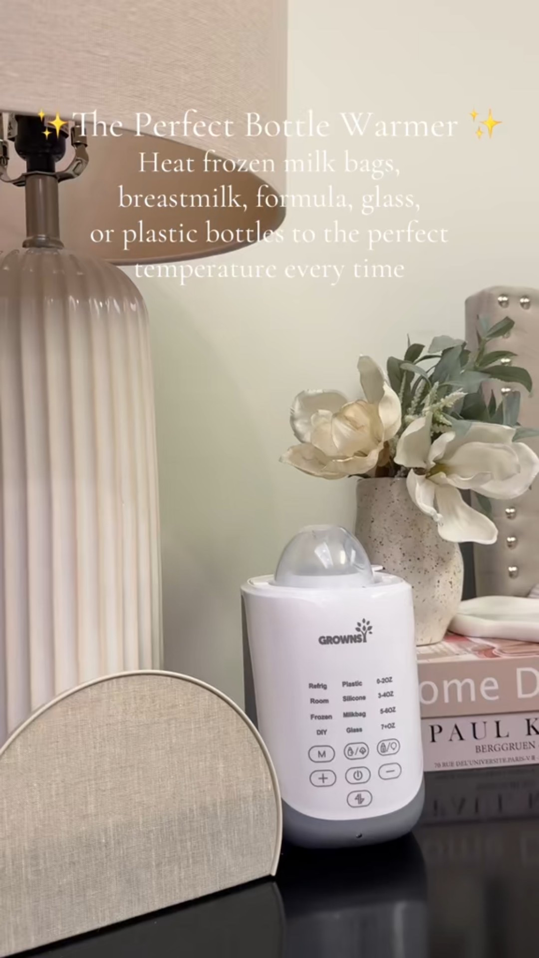 The perfect bottle warmer does in fact, exist ✨ This bottle warmer is so easy to use and has settings to heat baby’s milk or formula in milk bags, plastic, or glass bottles to the perfect temperature every time with no overheating, no manual timing, and no nutrient loss with just the press of a button. This saved my sanity as a first time mom! Linked in my bio! Use code KELSEY019 for 20% off on Amazon! #babymusthaves #firsttimemom #grownsybottlewarmer #babyessentials 

#LTKBaby #LTKBump