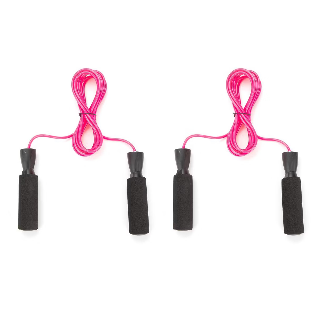 Mind Reader Adjustable Jump Rope with 5.25" Memory Foam Ergonomic Handles, 2 Pack | Target