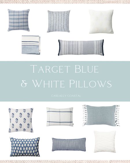 Sharing a collection of my favorite blue & white pillows from Target for your coastal home!
-
living room decor, coastal decor, blue & white decor, affordable pillows

#LTKFind #LTKhome #LTKunder100