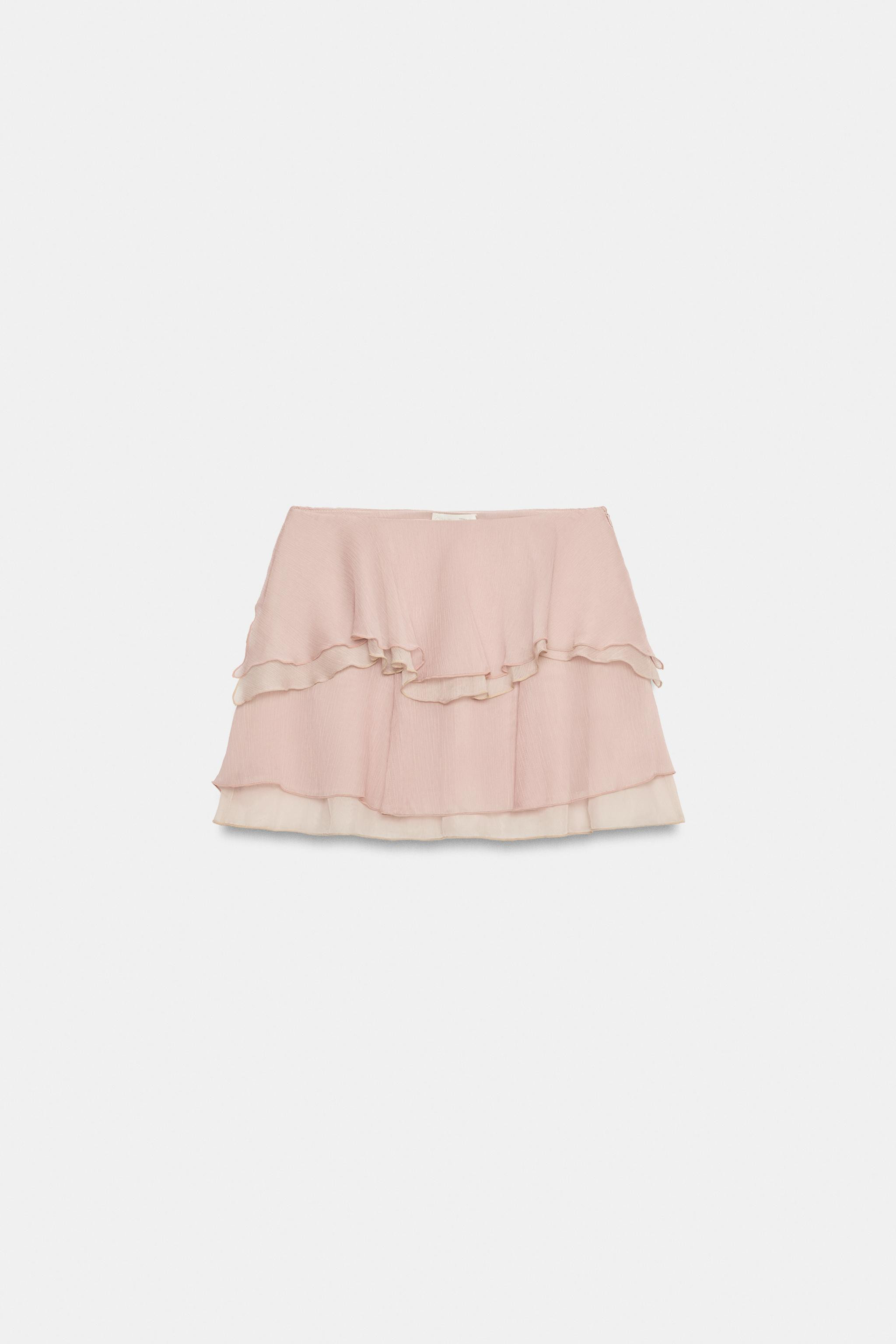 RUFFLED MINI SKIRT | Zara US