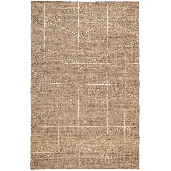 Judson Natural/Ivory Handwoven Jute Rug | Wayfair North America