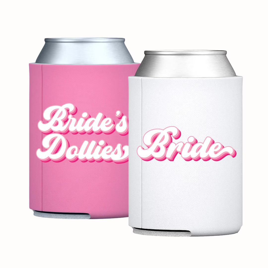 Bride / Brides Dollies Can Coolers - Etsy | Etsy (US)