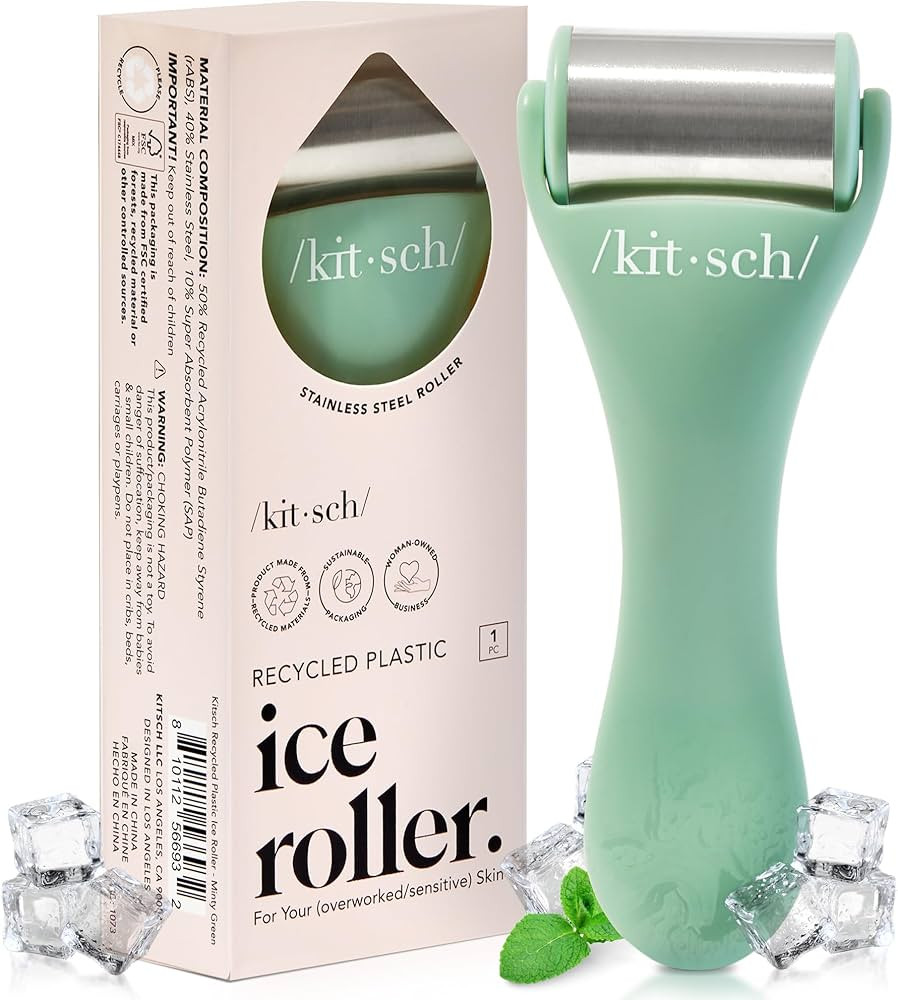 Kitsch Ice Roller for Face – Stainless Steel Face Ice Roller to Reduce Puffiness, Redness & Hea... | Amazon (US)