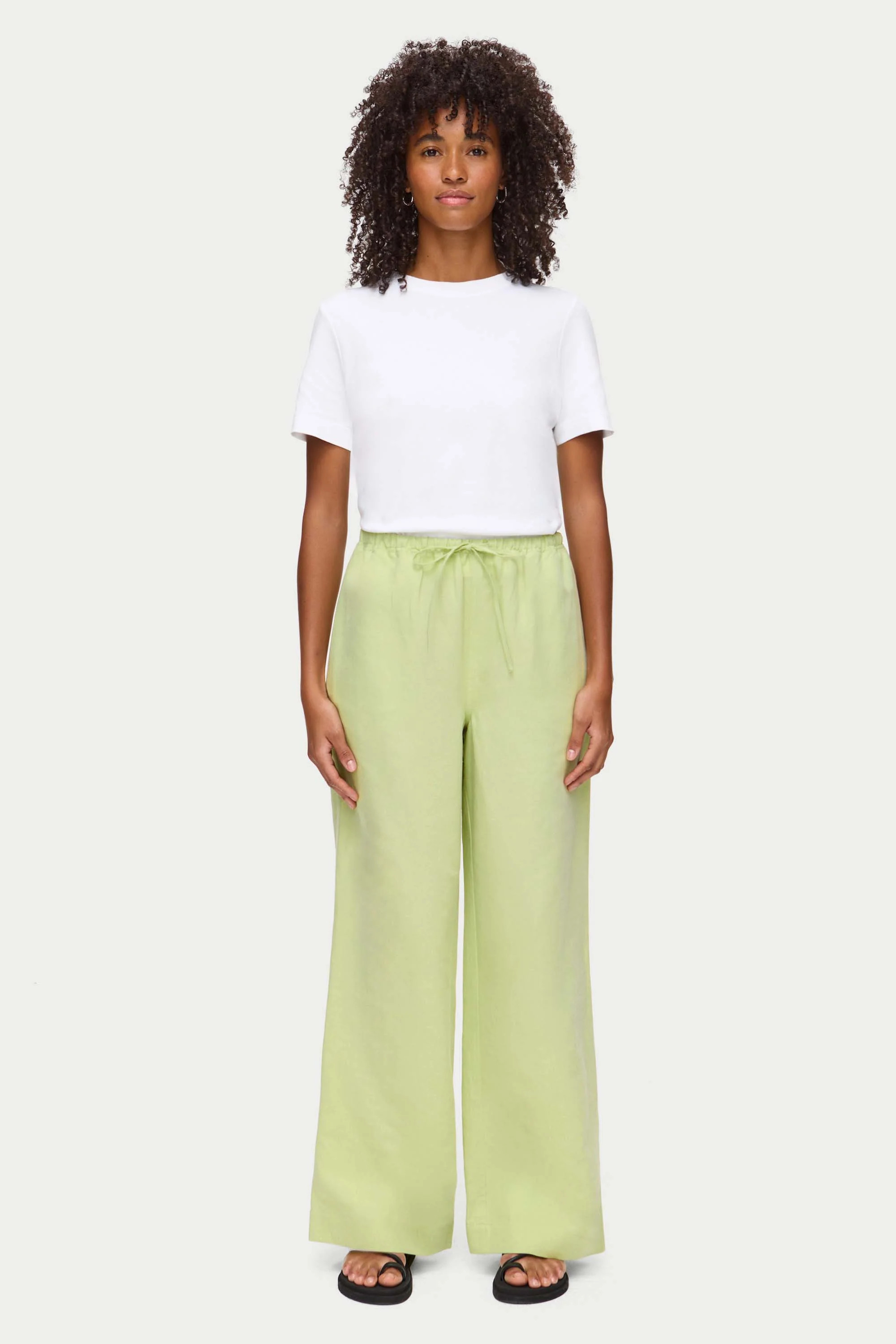 ALIGNE Elasticated Trouser - Green | Alara | ALIGNE USA