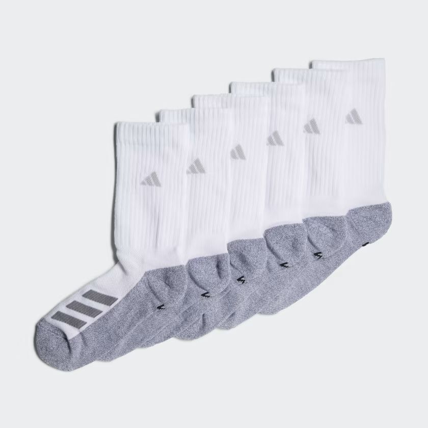 Cushioned Angle Stripe Crew Socks 6 Pairs | adidas (US)