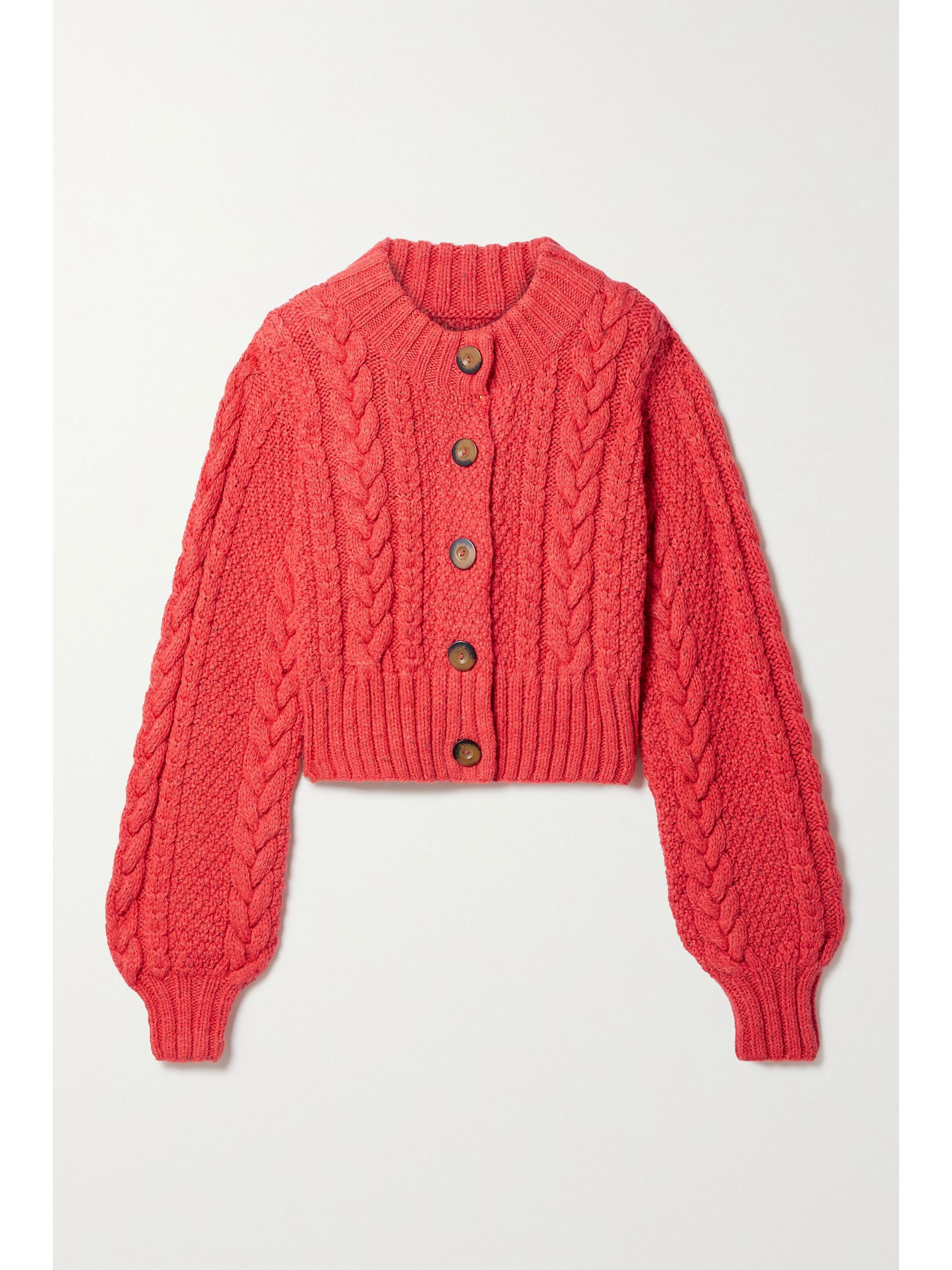 Hermione cropped cable-knit alpaca-blend cardigan | NET-A-PORTER (US)