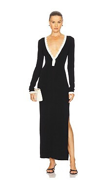 SEVEN WONDERS Milenia Sleeved Maxi Dress in Black from Revolve.com | Revolve Clothing (Global)