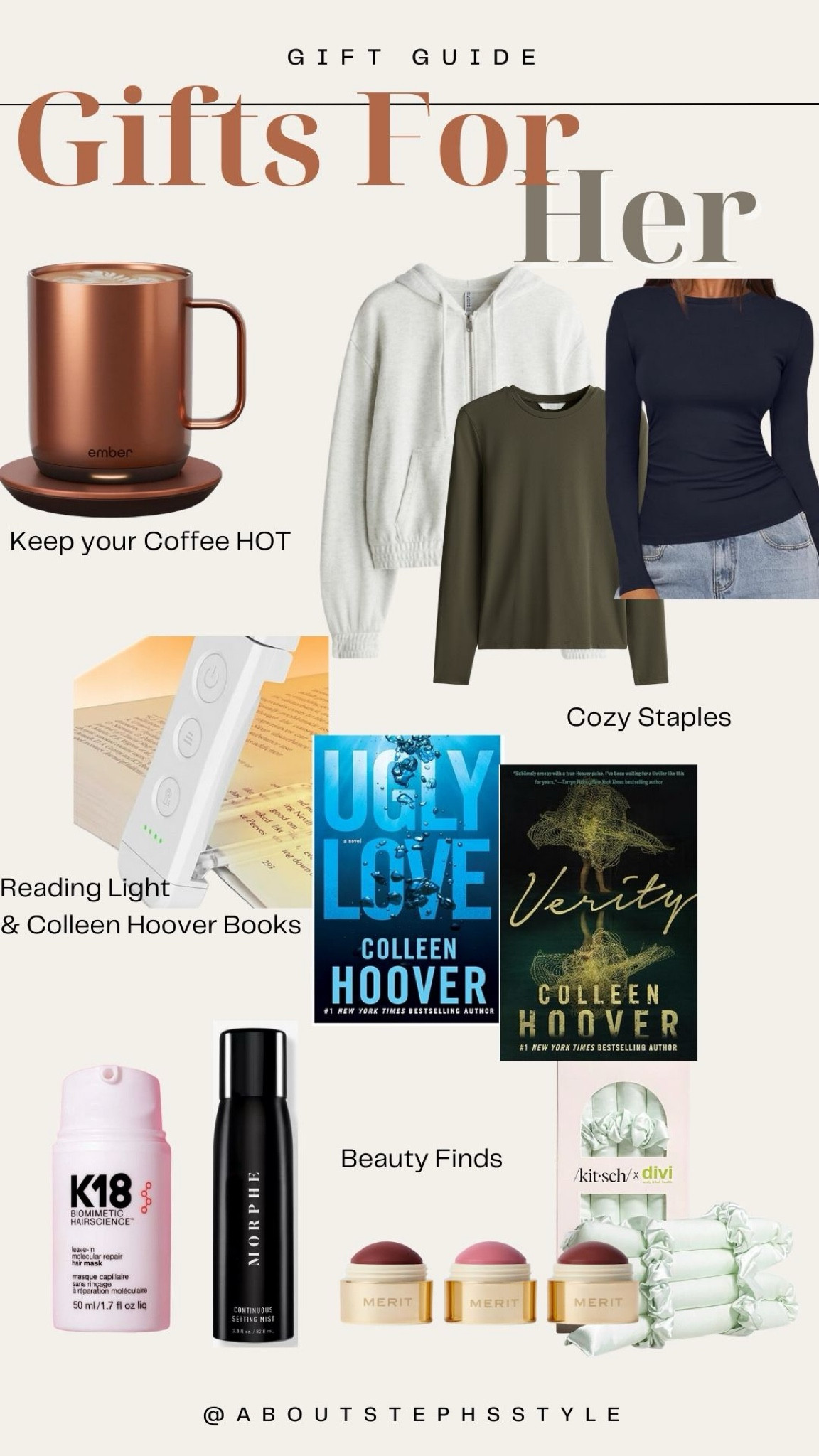 Gifts for her, gifts for mom, sister, daughter 

#LTKGiftGuide #LTKSaleAlert #LTKCyberWeek