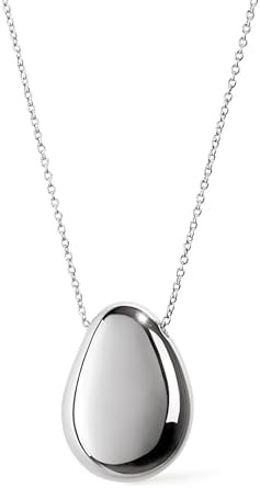 Ana Luisa Pebble Pendant Necklace for Women - 14K Gold Plated and Silver Rhodium Plated Trendy Te... | Amazon (US)