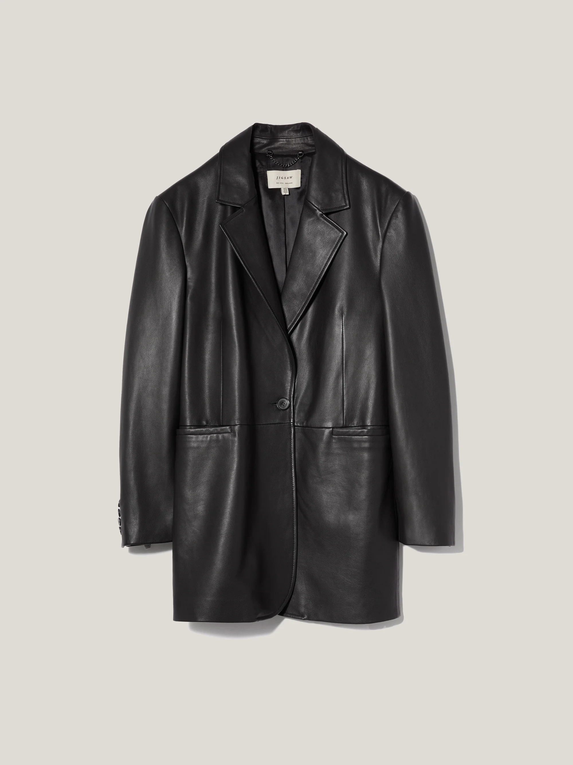 Tailored Leather Blazer | Jigsaw (UK)