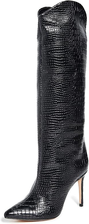 SCHUTZ Women's Maryana Leather Dress Boot | Amazon (US)
